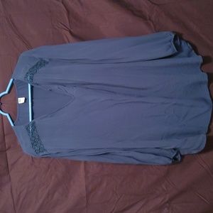 B5 old navy 3x blouse blue